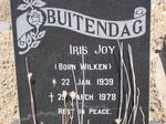 BUITENDAG Iris Joy nee WILKIN 1939-1978