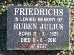 FRIEDRICHS Ruben Julius 1929-2010