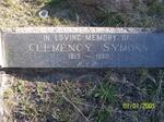 SYMONS Clemency 1913-1960