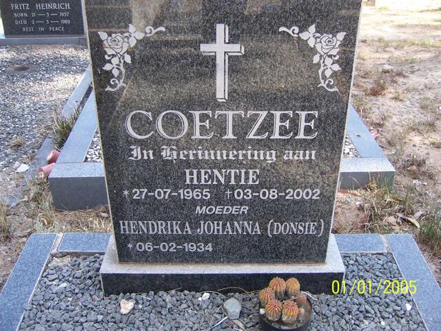 COETZEE Hentie 1965-2002