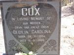 COX Cecilia Carolina 1904-1989
