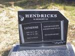 HENDRICKS Catherine 1935-1998