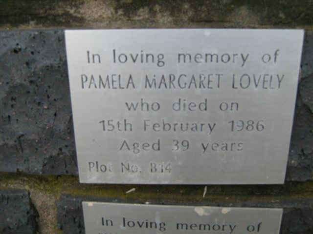 LOVELY Pamela Margaret -1986