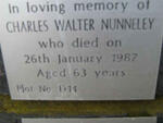 NUNNELEY Charles Walter -1987
