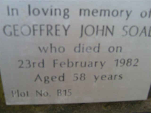 SOAL Geoffrey John -1982