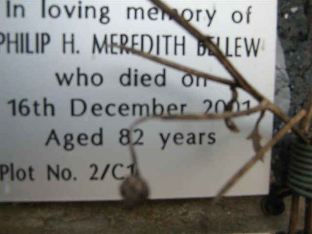 BELLEW Philip H. Meredith -2001
