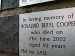 COOPER Rosalind Beryl -2002