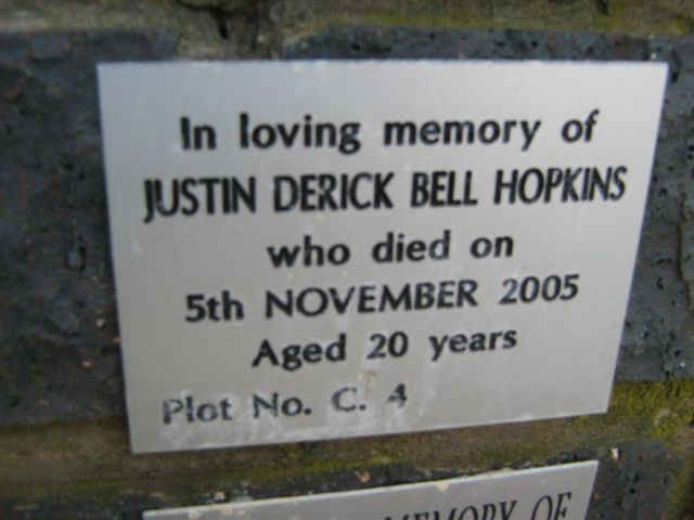 HOPKINS Justin Derick Bell -2005