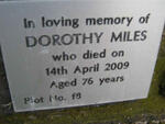 MILES Dorothy -2009