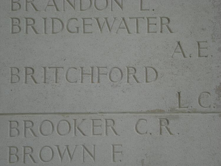 BRITCHFORD L.C. :: BRIDGEWATER A.E. :: BROOKER C.R. :: BROWN F.