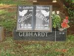 GEBHARDT Gideon 1911-1989 & Bertha 1914-1991