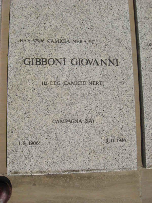 GIBBONI Giovanni 1906-1944