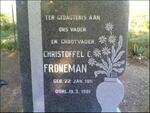 FRONEMAN Christoffel C. 1911-1981