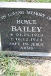 BAILEY Boyce 1920-1944