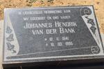 BANK Johannes Hendrik, van der 1941-1995