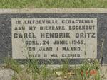 BRITZ Carel Hendrik -1945