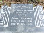 PETER Alwine Emma nee HAGEMANN 1888-1977