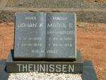 THEUNISSEN Johan F. 1883-1944 & Maria E. VAN NIEKERK 1890-1975