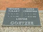 COETZEE Hendrik Tjaart 1911-1981 & Anna Christina 1915-1999