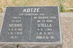 KOTZE Hennie 1901-1979 & Stella 1913-1977