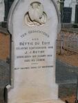 RETIEF Bettie nee DU TOIT -1916