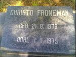 FRONEMAN Christo 1979-1979