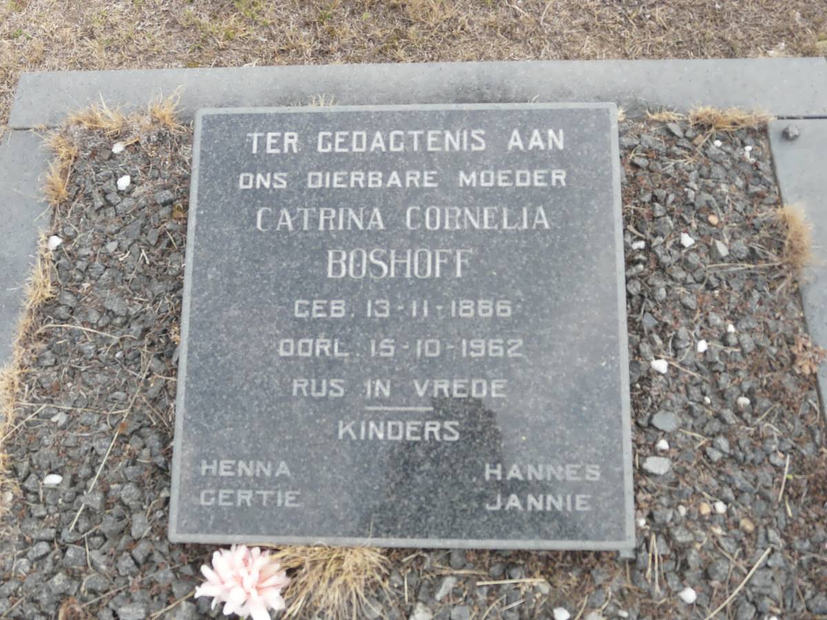 BOSHOFF Catrina Cornelia 1886-1962