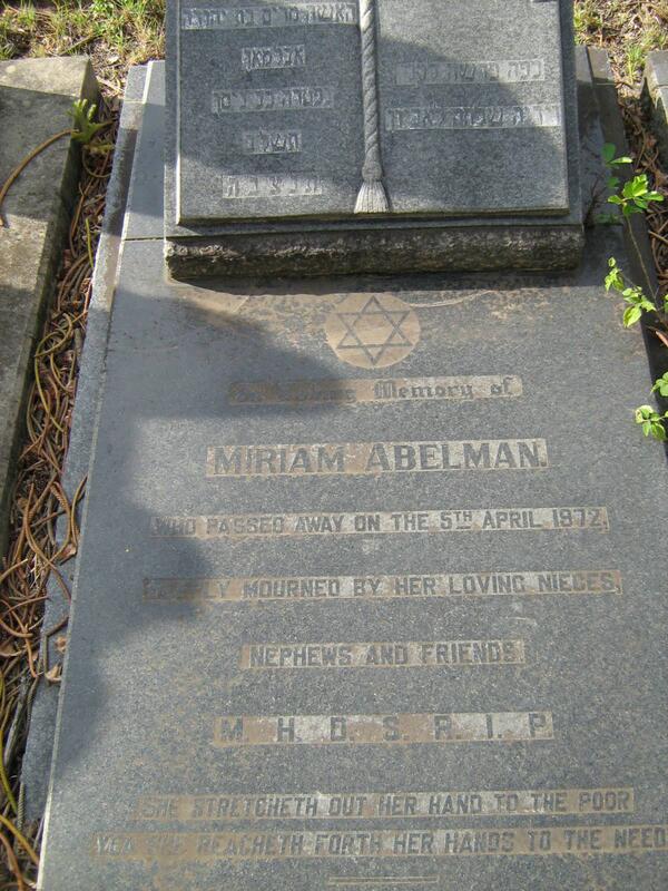 ABELMAN Miriam -1972 