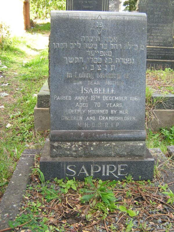 SAPIRE Isabelle -1960