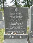 ADLER Milton Leon -1989 