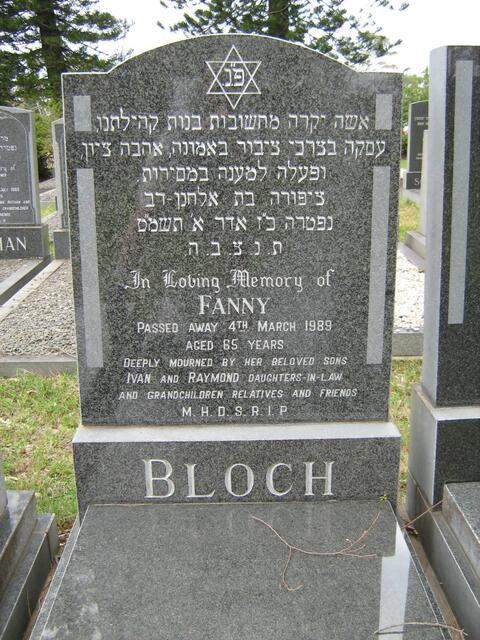 BLOCH Fanny -1989 