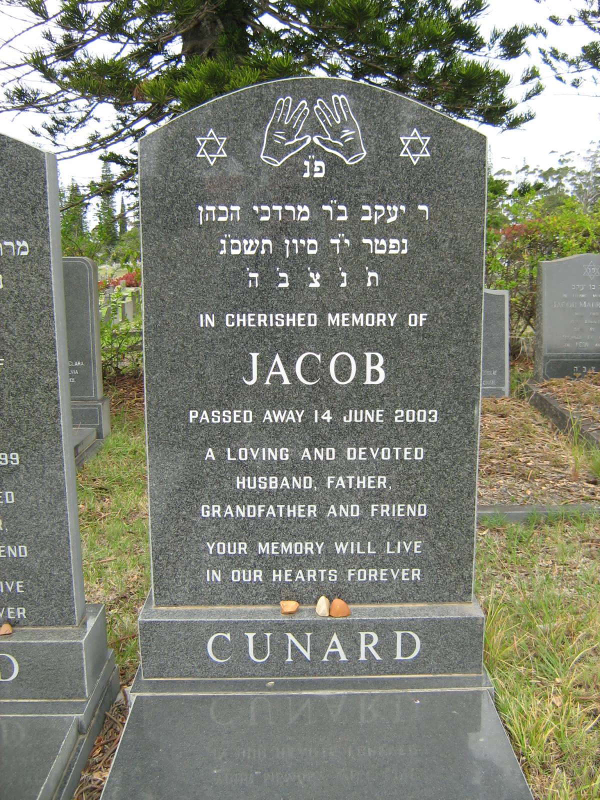CUNARD Jacob -2003