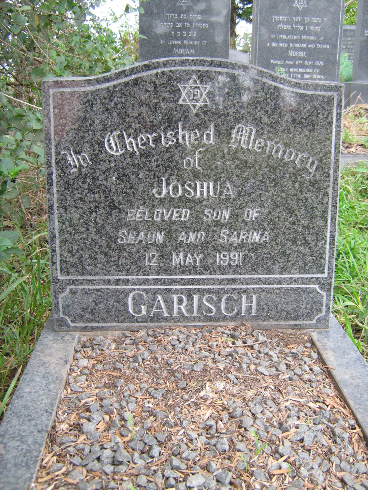 GARISCH Joshua -1991