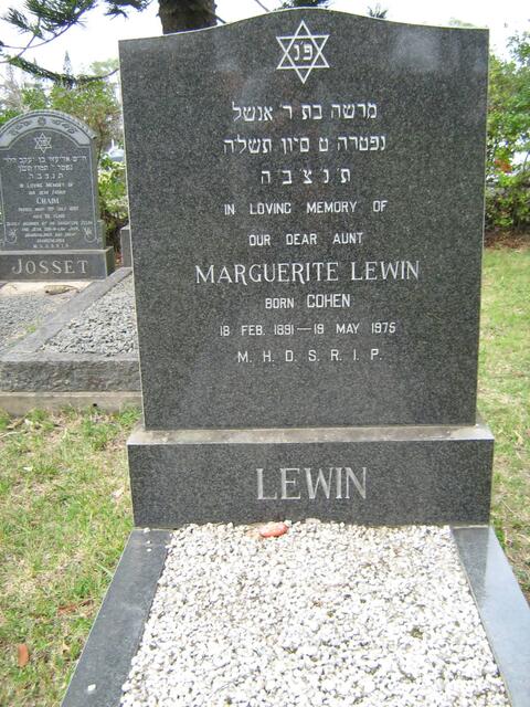 LEWIN Marguerite born COHEN 1981-1975