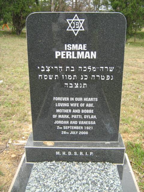 PERLMAN Ismae 1921-2008