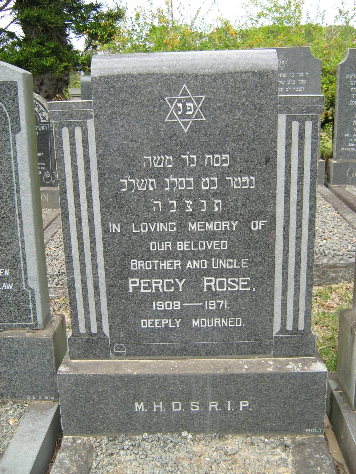 ROSE Percy 1908-1971