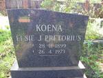 PRETORIUS Elsie J. 1899-1973