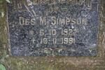 SIMPSON Des M. 1922-1991
