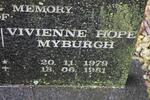 SPOONER Hope Ellis 1918-1982 :: MYBURGH Vivienne Hope 1979-1981