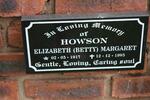 HOWSON Elizabeth Margaret 1917-1995