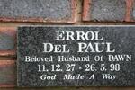 PAUL Errol Del 1927-1998