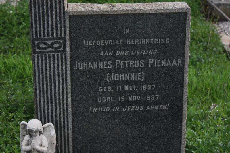 PIENAAR Johannes Petrus 1937-1937