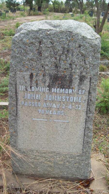 JOHNSTONE John -1932