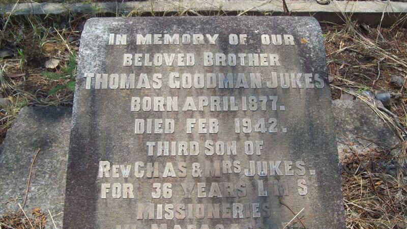 JUKES Thomas Goodman 1877-1942