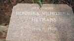 HEYMANS Hendrika Wilhelmina 1906-1978