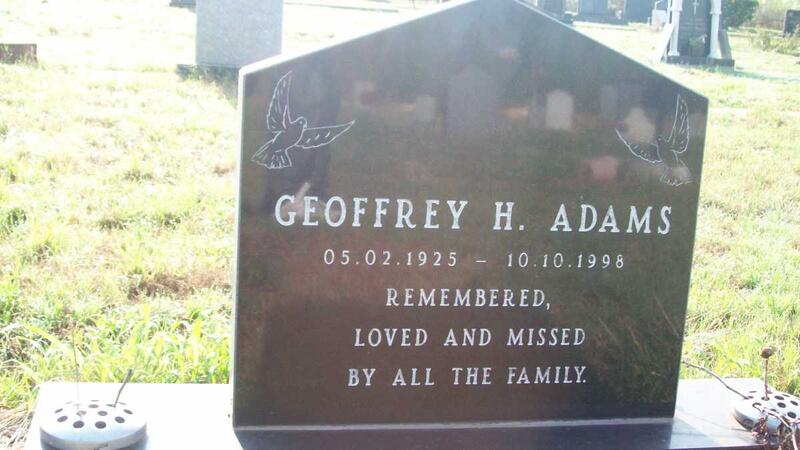 ADAMS Geoffrey H. 1925-1998