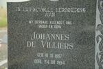 VILLIERS Johannes, de 1897-1994