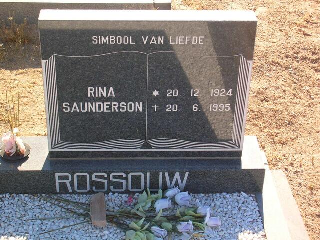 ROSSOUW Rina Saunderson 1924-1995