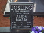 JOSLING Alida Maria 1895-1988