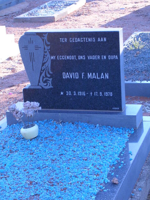 MALAN David F. 1916-1978